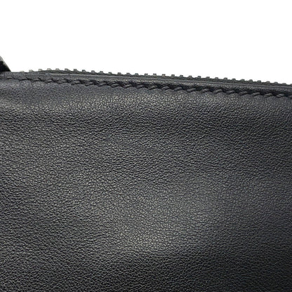 PRADA Logo Shoulder Bag Black/Blue2VH078 Leather