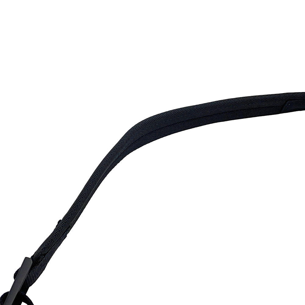PRADA Logo Shoulder Bag Black/Blue2VH078 Leather