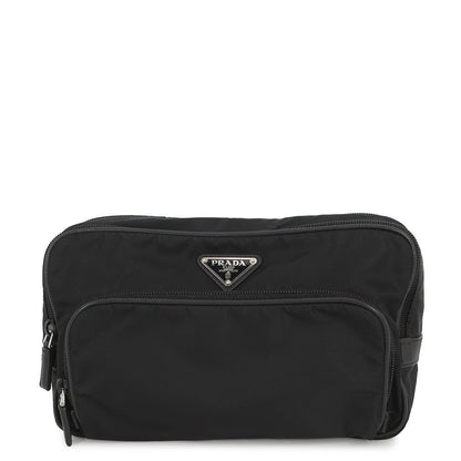PRADA Logo Clutch Bag Black2N1655 Nylon