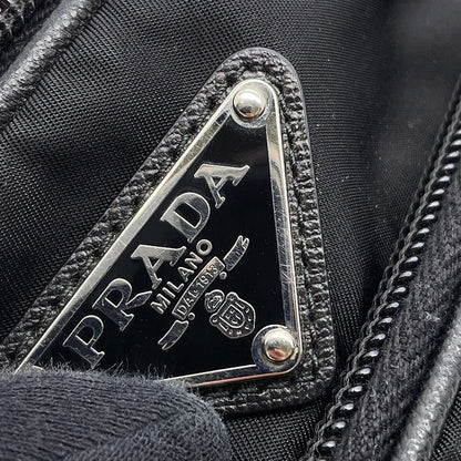PRADA Logo Clutch Bag Black2N1655 Nylon