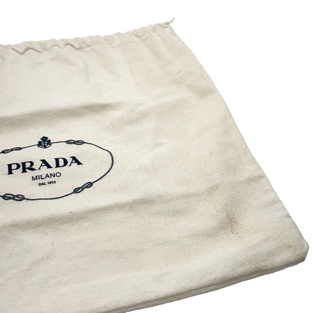 PRADA Logo Clutch Bag Black2N1655 Nylon