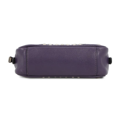 PRADA Studded Camera Bag Shoulder Bag Purple1N1674 Leather