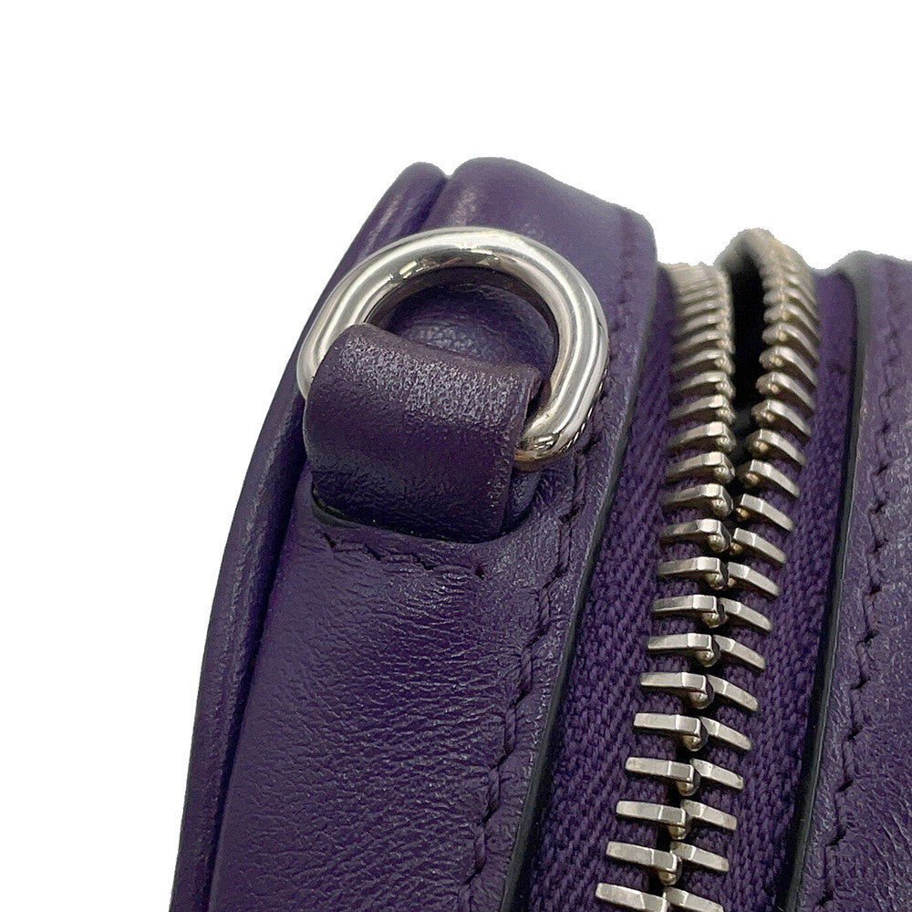 PRADA Studded Camera Bag Shoulder Bag Purple1N1674 Leather