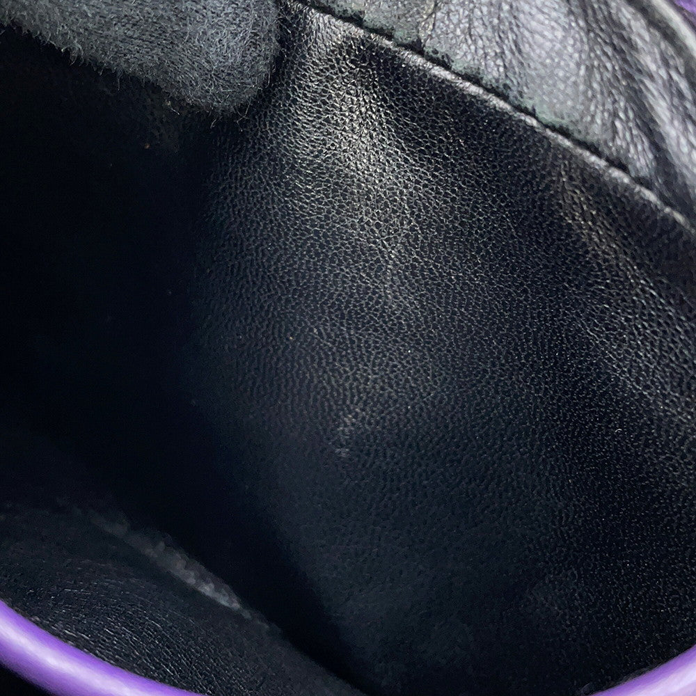 PRADA Studded Camera Bag Shoulder Bag Purple1N1674 Leather