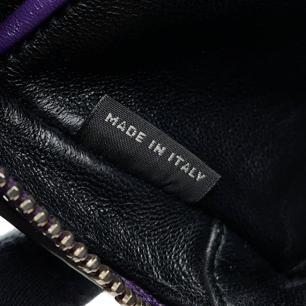 PRADA Studded Camera Bag Shoulder Bag Purple1N1674 Leather