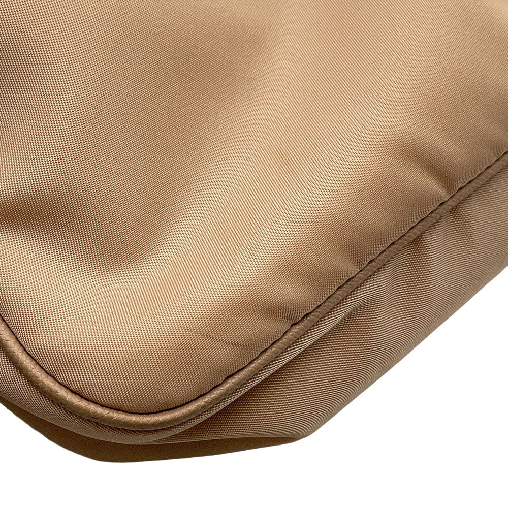 PRADA Re-Edition2005 ChainShoulder Bag Beige1BH204 Nylon