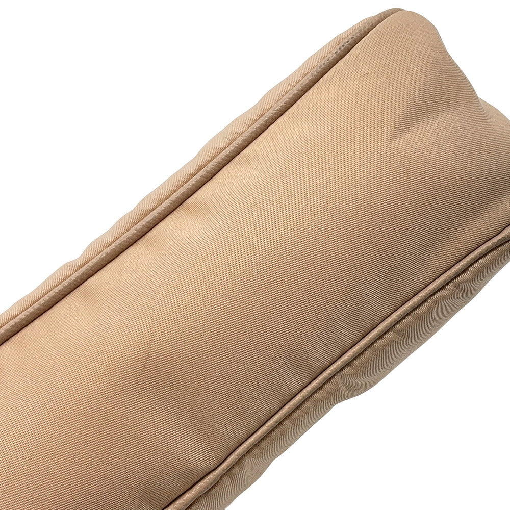 PRADA Re-Edition2005 ChainShoulder Bag Beige1BH204 Nylon