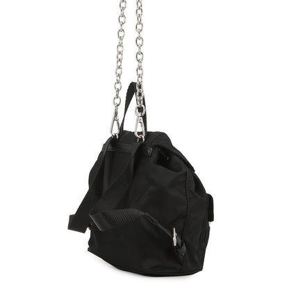 PRADA Mini Backpack Chain Shoulder Bag Black1BH029 Nylon