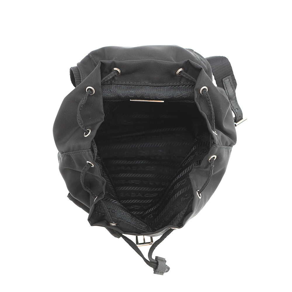PRADA Mini Backpack Chain Shoulder Bag Black1BH029 Nylon