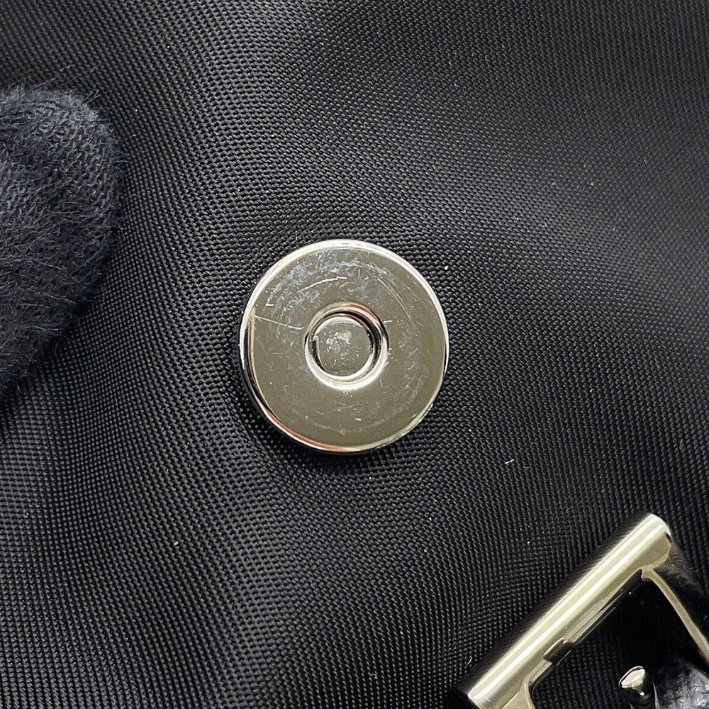 PRADA Mini Backpack Chain Shoulder Bag Black1BH029 Nylon
