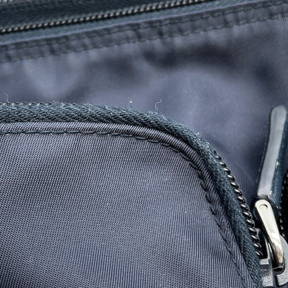 PRADA Logo Shoulder Bag NavyBT1738 Nylon