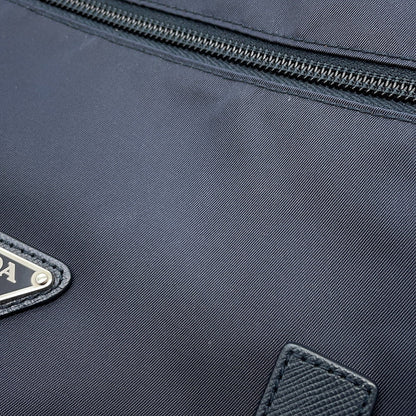 PRADA Logo Shoulder Bag NavyBT1738 Nylon