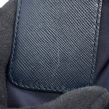 PRADA Logo Shoulder Bag NavyBT1738 Nylon