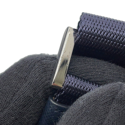PRADA Logo Shoulder Bag NavyBT1738 Nylon