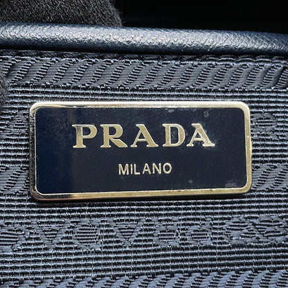 PRADA Logo Shoulder Bag NavyBT1738 Nylon