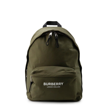 BURBERRY Logo Backpack Khaki Nylon