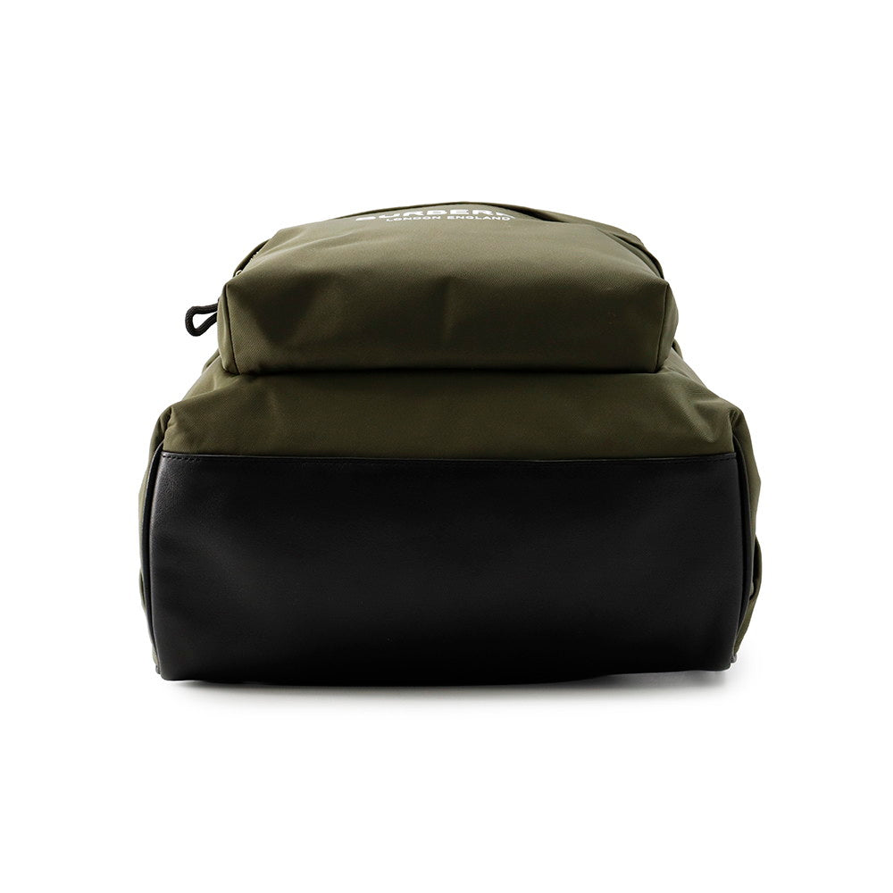 BURBERRY Logo Backpack Khaki Nylon