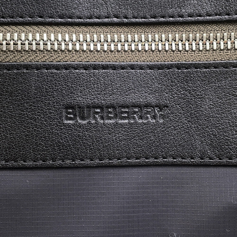 BURBERRY Logo Backpack Khaki Nylon