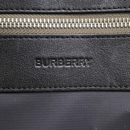 BURBERRY Logo Backpack Khaki Nylon