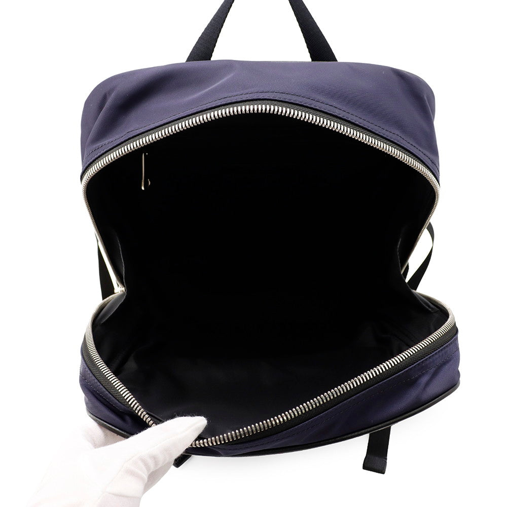 BURBERRY Check Backpack Beige/Blue/Khaki Nylon