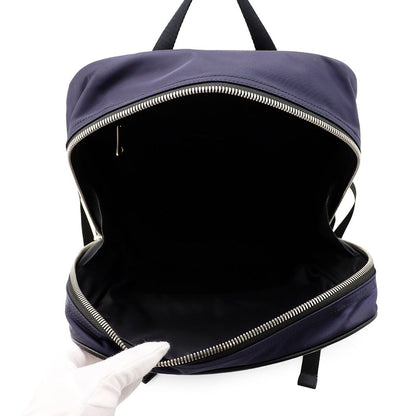BURBERRY Check Backpack Beige/Blue/Khaki Nylon