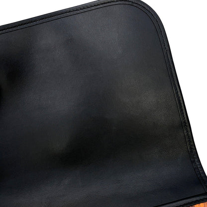 BURBERRY Tiger print messenger bag Orange/Black8050873 PVC Leather