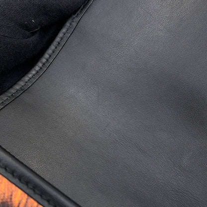 BURBERRY Tiger print messenger bag Orange/Black8050873 PVC Leather