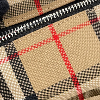BURBERRY Checkered Crossbody Bag Beige8014420 Nylon