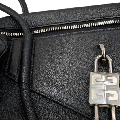 Givenchy Antigona Padlock Soft Tote Bag BlackBK508DK154-001 Leather Size Large