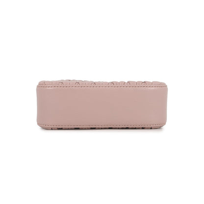 MIUMIU Matelassé Crystal 2-way Handbag Pink5BA220 Leather