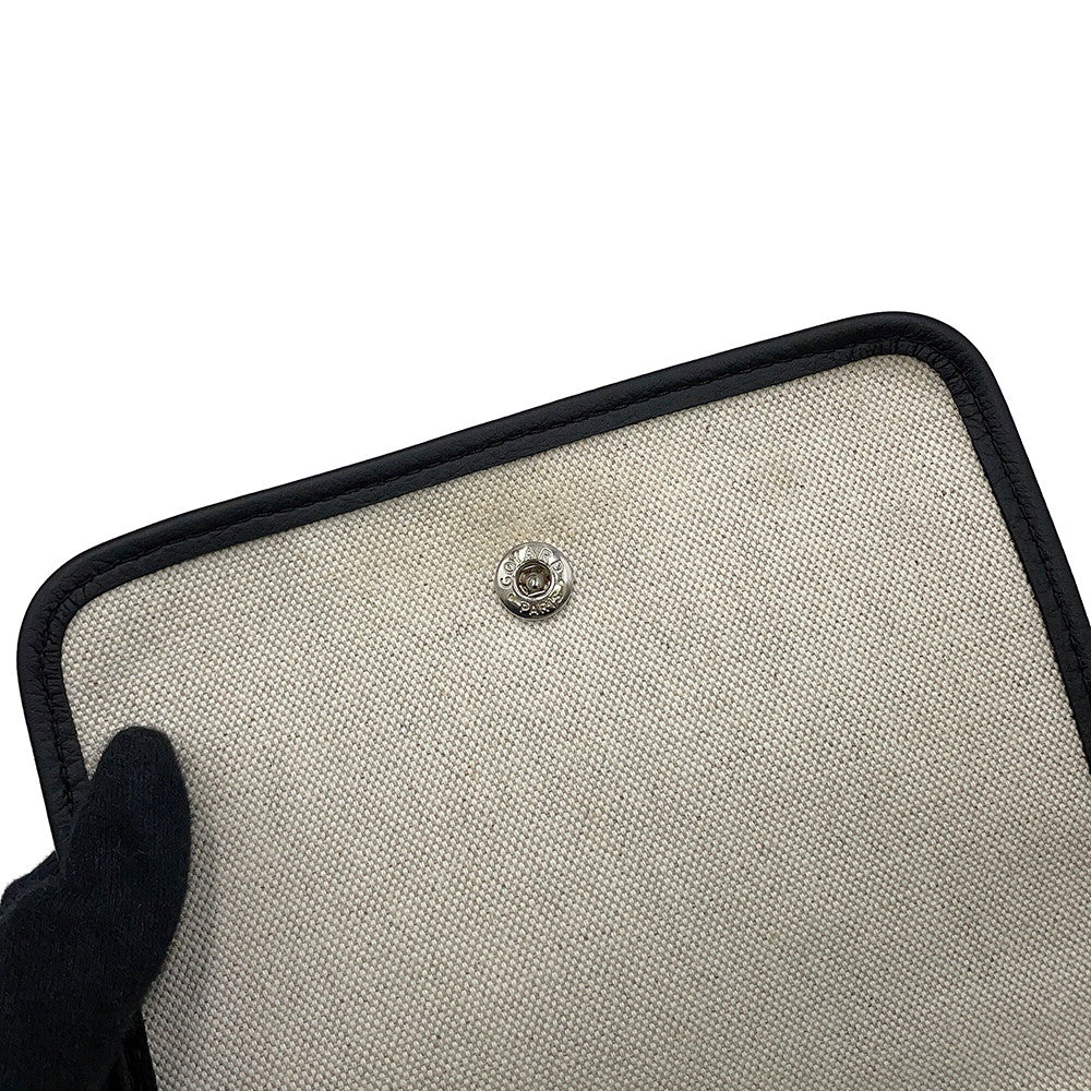 GOYARD Plumet Pouch Wallet Shoulder Bag BlackPLUMETPMLTY01CL01P PVC Leather
