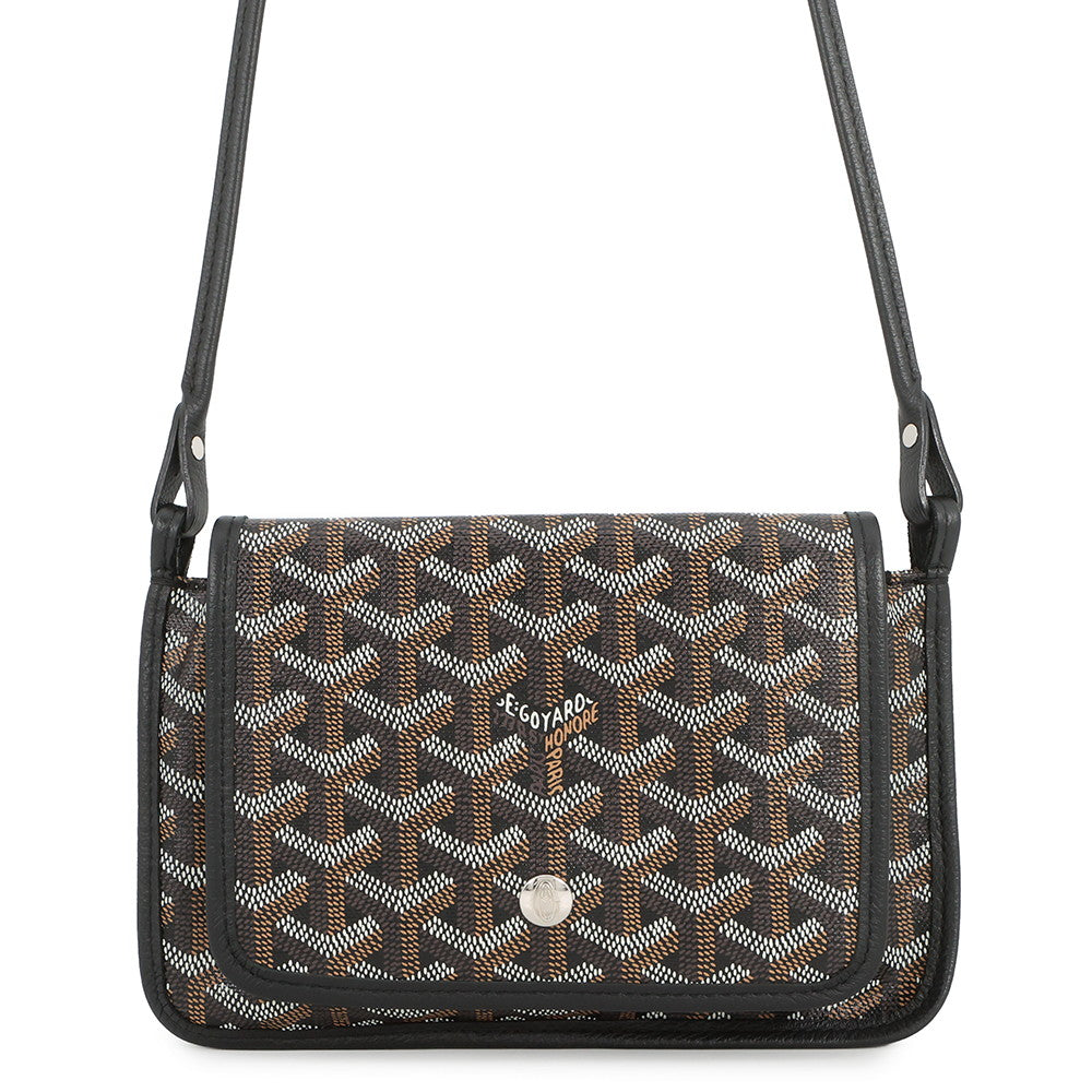 GOYARD Plumet Pouch Wallet Shoulder Bag BlackPLUMETPMLTY01CL01P PVC Leather