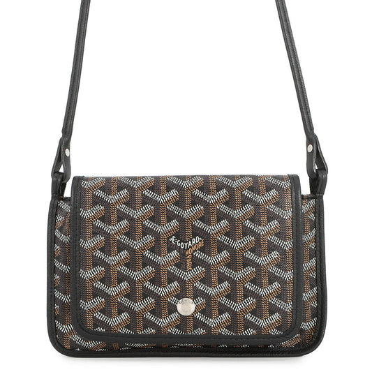 GOYARD Plumet Pouch Wallet Shoulder Bag BlackPLUMETPMLTY01CL01P PVC Leather