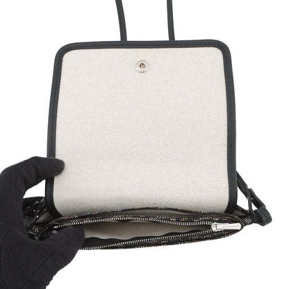 GOYARD Plumet Pouch Wallet Shoulder Bag BlackPLUMETPMLTY01CL01P PVC Leather