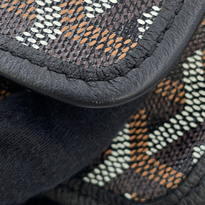 GOYARD Plumet Pouch Wallet Shoulder Bag BlackPLUMETPMLTY01CL01P PVC Leather