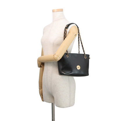 Gianni Versace Medusa Chain Tote Bag Black1021383-1A15033 Leather Size Small