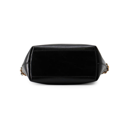Gianni Versace Medusa Chain Tote Bag Black1021383-1A15033 Leather Size Small