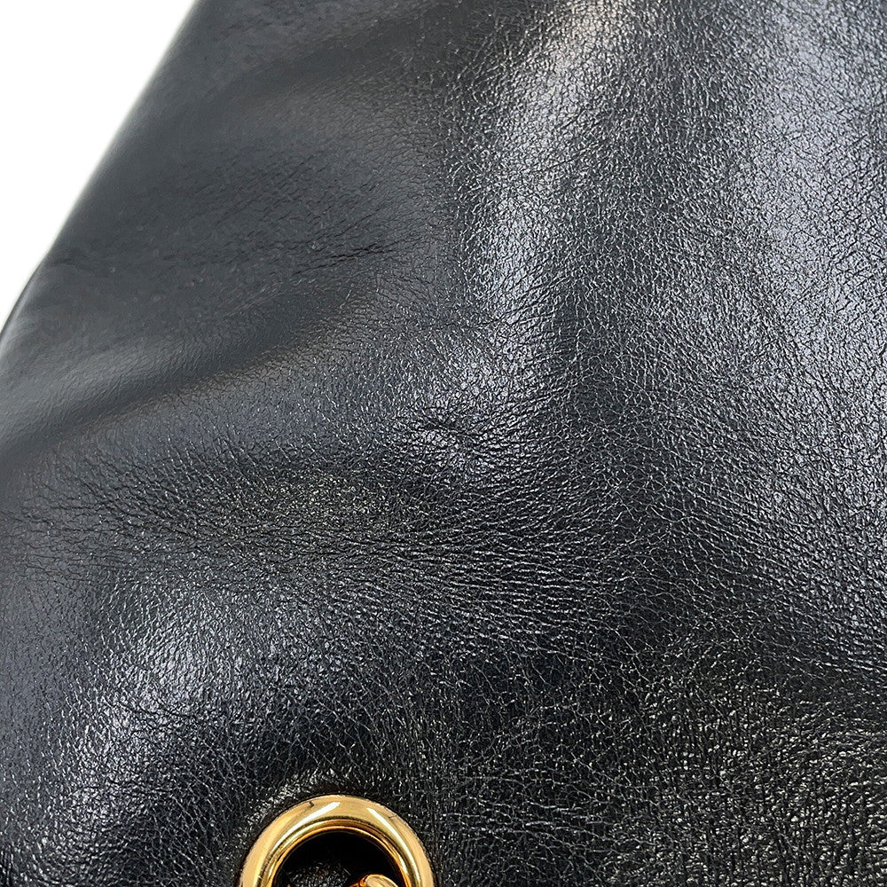 Gianni Versace Medusa Chain Tote Bag Black1021383-1A15033 Leather Size Small