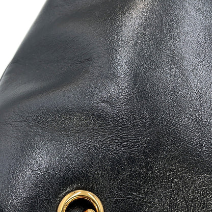Gianni Versace Medusa Chain Tote Bag Black1021383-1A15033 Leather Size Small
