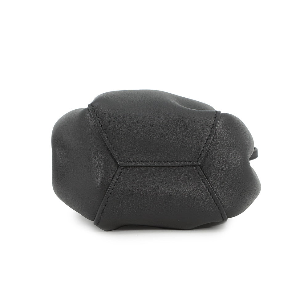 SAINT LAURENT PARIS Monogram Boules Mini Bucket Bag Chain Bag Black394455 Leather