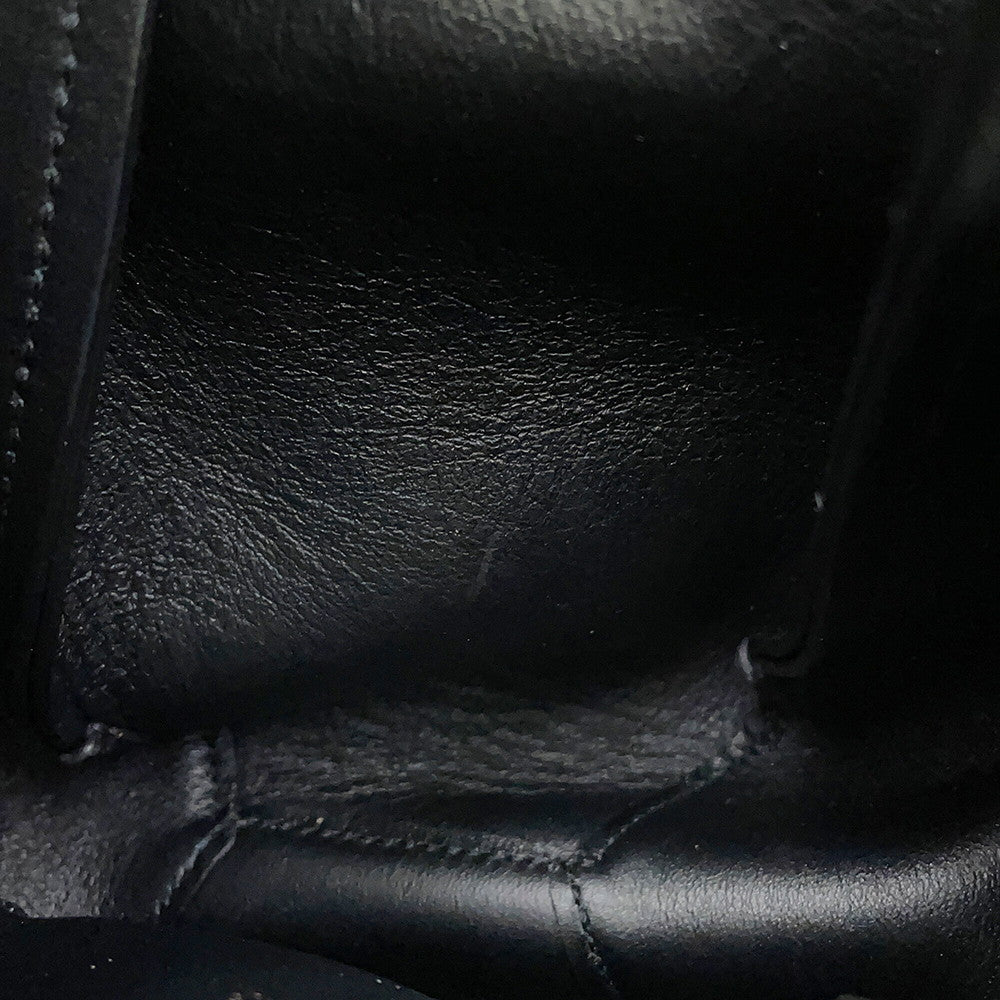 SAINT LAURENT PARIS Monogram Boules Mini Bucket Bag Chain Bag Black394455 Leather