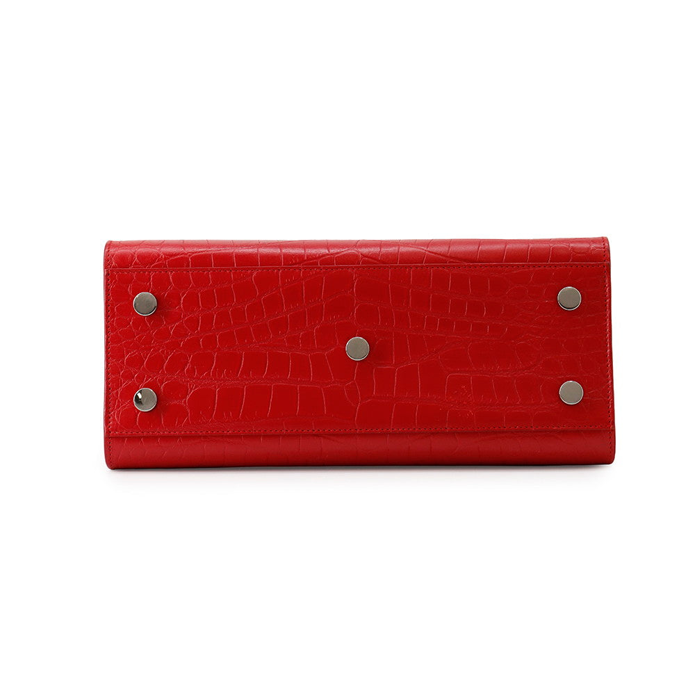 SAINT LAURENT PARIS Jour 2wayBag Red392032 Embossed Leather