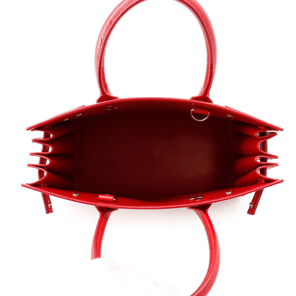 SAINT LAURENT PARIS Jour 2wayBag Red392032 Embossed Leather