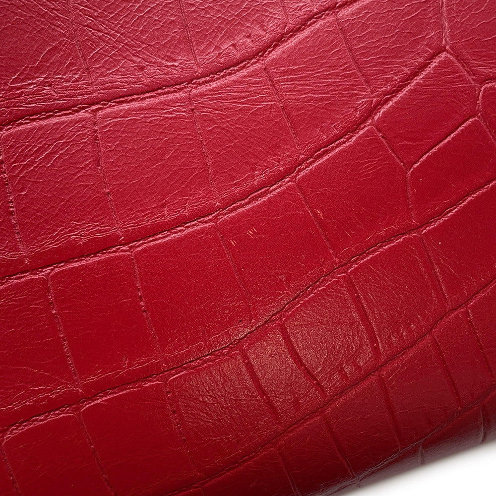 SAINT LAURENT PARIS Jour 2wayBag Red392032 Embossed Leather