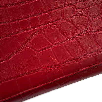 SAINT LAURENT PARIS Jour 2wayBag Red392032 Embossed Leather