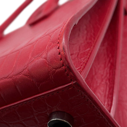 SAINT LAURENT PARIS Jour 2wayBag Red392032 Embossed Leather