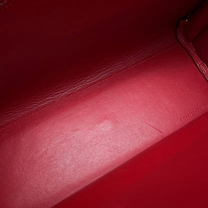 SAINT LAURENT PARIS Jour 2wayBag Red392032 Embossed Leather