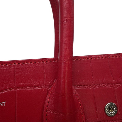 SAINT LAURENT PARIS Jour 2wayBag Red392032 Embossed Leather