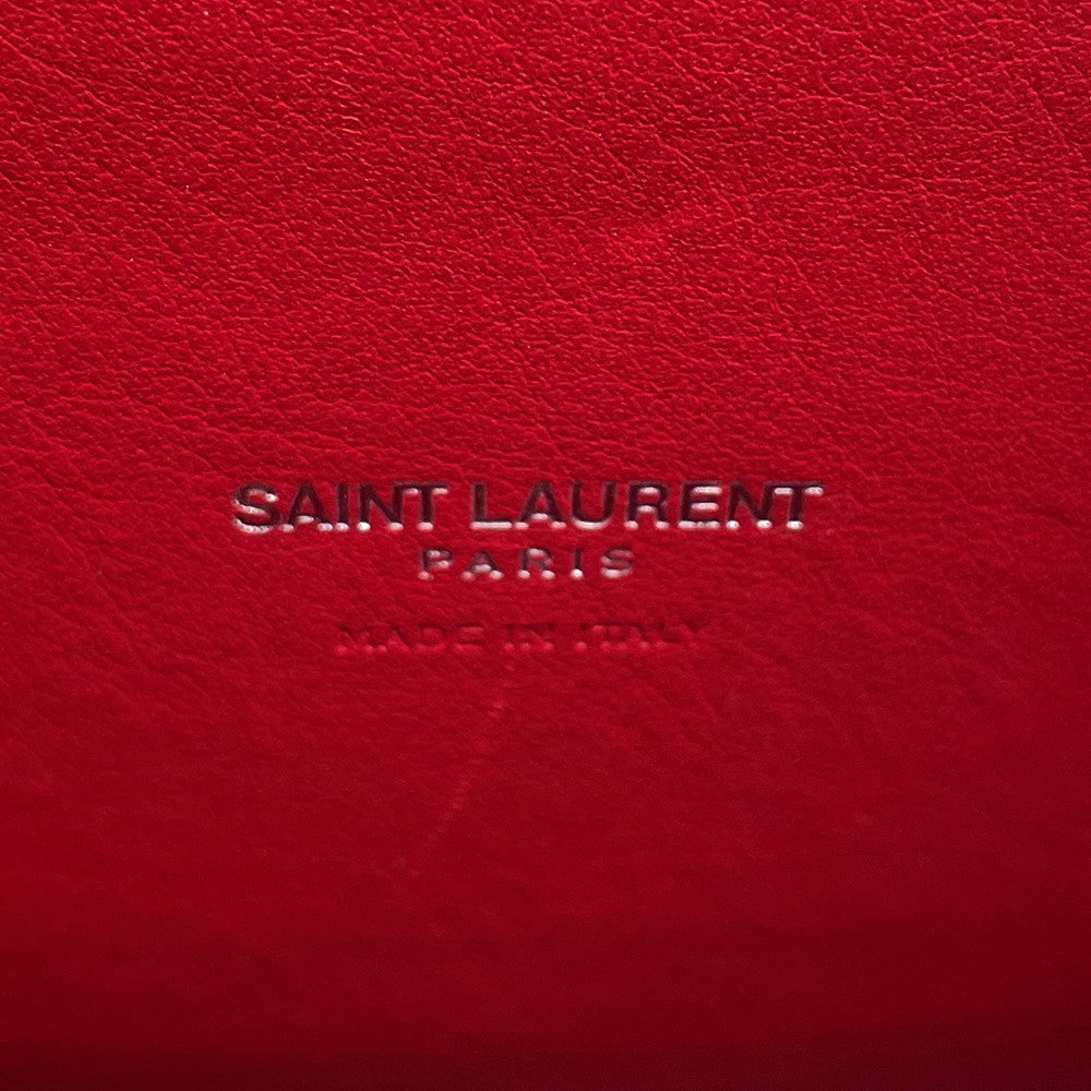 SAINT LAURENT PARIS Jour 2wayBag Red392032 Embossed Leather