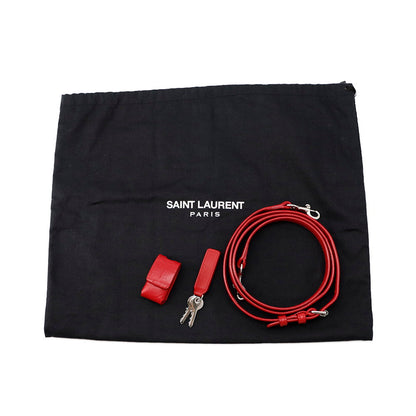 SAINT LAURENT PARIS Jour 2wayBag Red392032 Embossed Leather